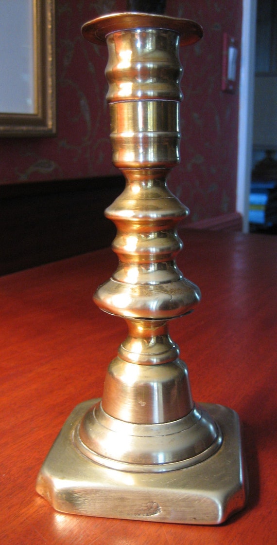 BRASS CANDLESTICK Vintage marked