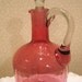 ANTIQUE CRANBERRY Glass CRUET
