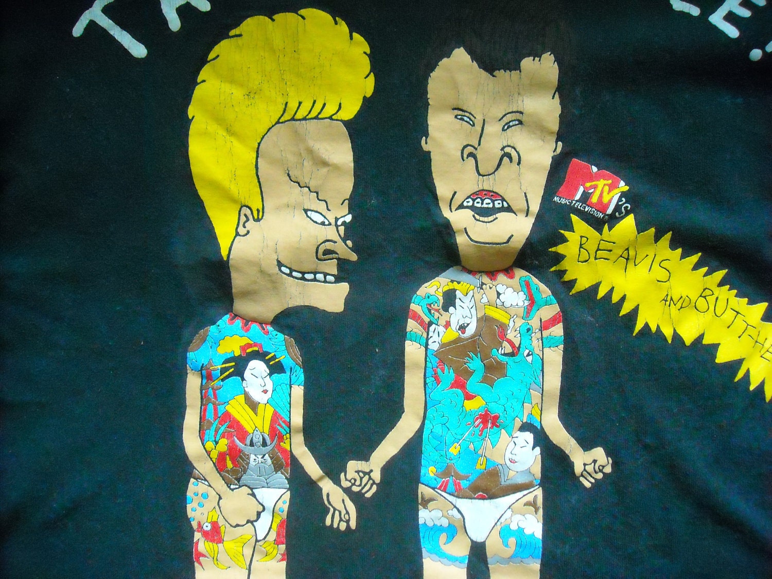 Beavis & Butthead tee shirt Tattoo Rule vintage graphic