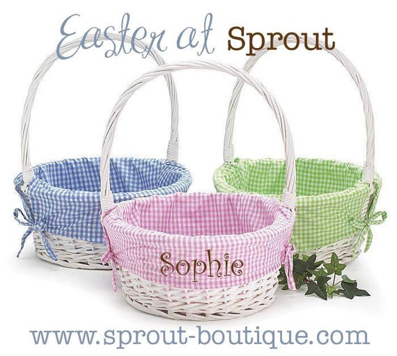 Monogrammed Easter Basket