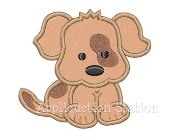 Baby Puppy Dog patch over eye spot Applique Machine Embroidery Design Pattern Boy baby animal INSTANT DOWNLOAD