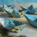 paper boat origami decoration nautical theme flowers party maps atlas