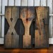Vintage Wood Letterpress "XYZ" Sign -- ca. 1890's