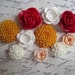 Cabochon Flowers / 10 pcs Resin Dahlia Mum Rose Cabochon