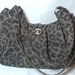 Clearance, Leopard Print bag purse shoulder bag, pleated, handmade