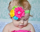 Flower Headbands... Baby Girl Headbands... Summer Headbands