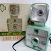 RARE 1960s Official Girl Scouts 3-Way Flash Camera Kit, Mint Green, Collectible - Vintage Travel Trailer Decor
