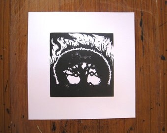 The Dragon and the Enchanted Orange Tree - Silhouette Print