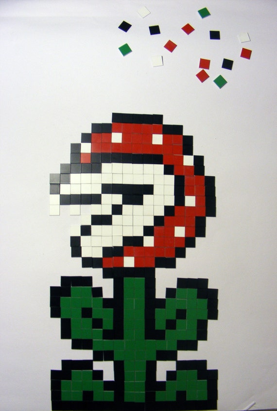 Items similar to Pirahna Plant Tile Kit - Super Mario on Etsy