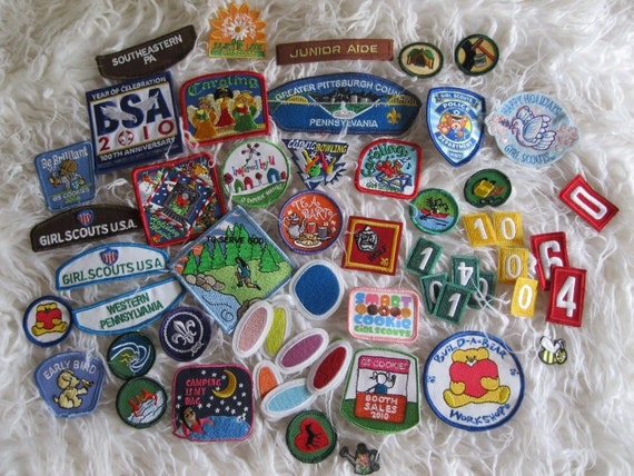 Girl scout badges-Boy scout by TwoCraftyChickies on Etsy