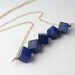 Lapis Lazuli Necklace, Gold Filled Necklace