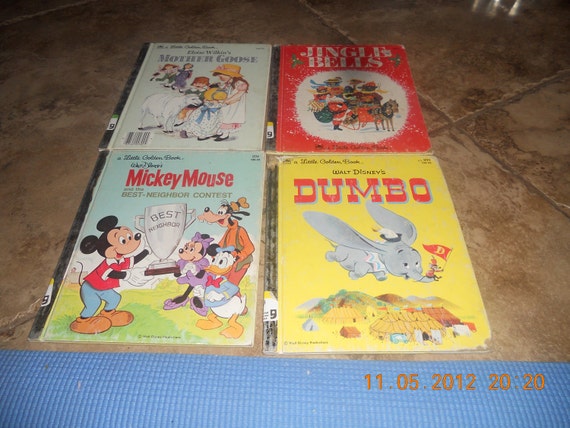 Lot of 4 Little Golden Book Disney Pooh Tigger Peter Pan Jungle Book Picture HC Lot of 4 Little Golden Book Disney Pooh Tigger Peter Pan Jungle Book Picture HC