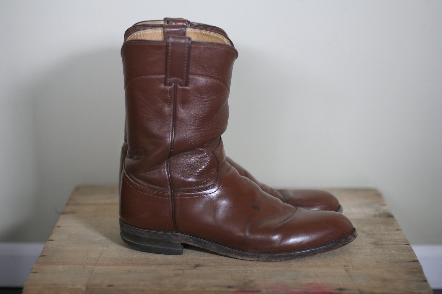 vintage mens justin roper boots