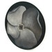 Sepia Flower Abstract Nature Art black and white upcycled recycled Mixed Media Acrylic Painting on Vinyl Record OOAK Original signed 50% off