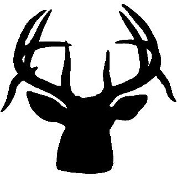 Items similar to Drop Tine Buck - wall or car decal on Etsy