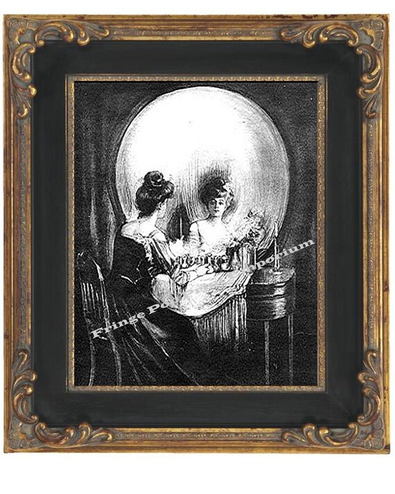 Skull Illusion Art Print 8 x 10 Victorian Fine Art All is