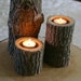 Set of 3 - Tree Branch Candle Holders - Wood Candle Holder for Wedding, Center Piece, Rustic Decor