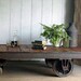 Reserved for Joy - Vintage Industrial Cart Coffee Table