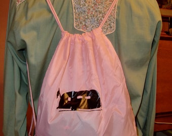Airstream Trailer Nap Sack, Pink and Black - Adorable