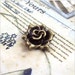 10pcs 16mm Antique Bronze Lovely rose pendant