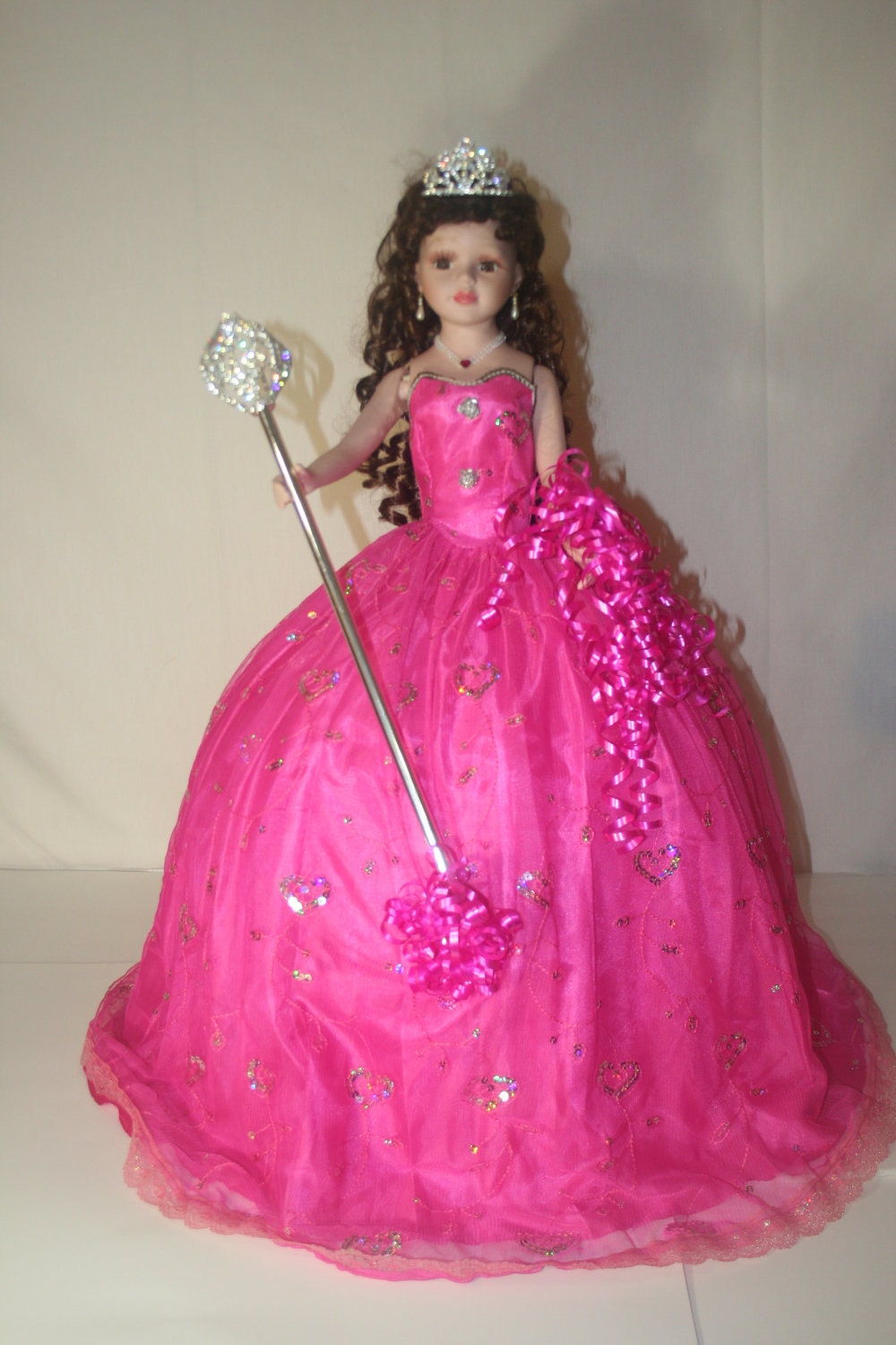 Quinceanera princess doll and wand