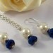 Reserved Listing - Blue and Ivory Bridal Set