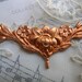 Victorian art nouveau style findings lot,filigree,stamping,,vintage jewelry supply,destash,brass