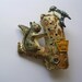 Vintage lions club pin squirrel ,woodpecker 1984 PA, figural