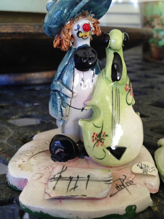 Vintage Zampiva trio Italian clown figurines made in Italy