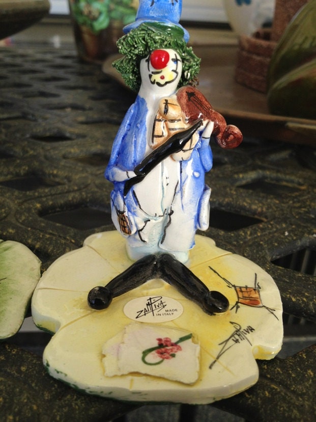 Vintage Zampiva trio Italian clown figurines made in Italy