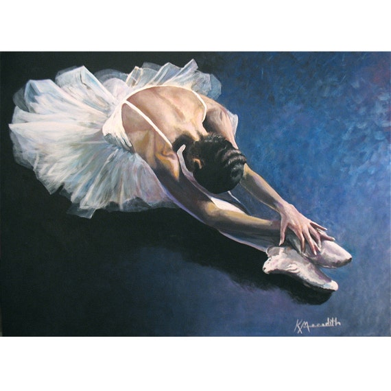 Ballerina is an original acrylic painting by KevinMeredith on Etsy