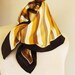 French vintage designer scarf Rochas Paris 1970s