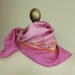 Jim Thomson silk scarf hot pink metal logo