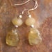 Yellow Citrine Topaz Earrings Beaded Crystal Stone Reiki Charged Healing
