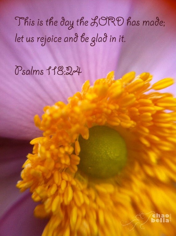 Items similar to BIble verse photo Psalms 118:24 on Etsy