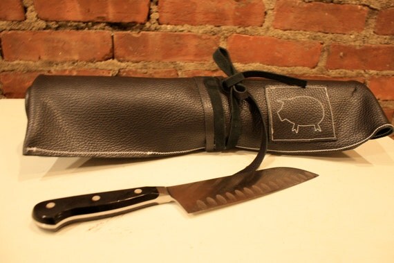 Leather Knife Roll by SewSouthernSewn on Etsy
