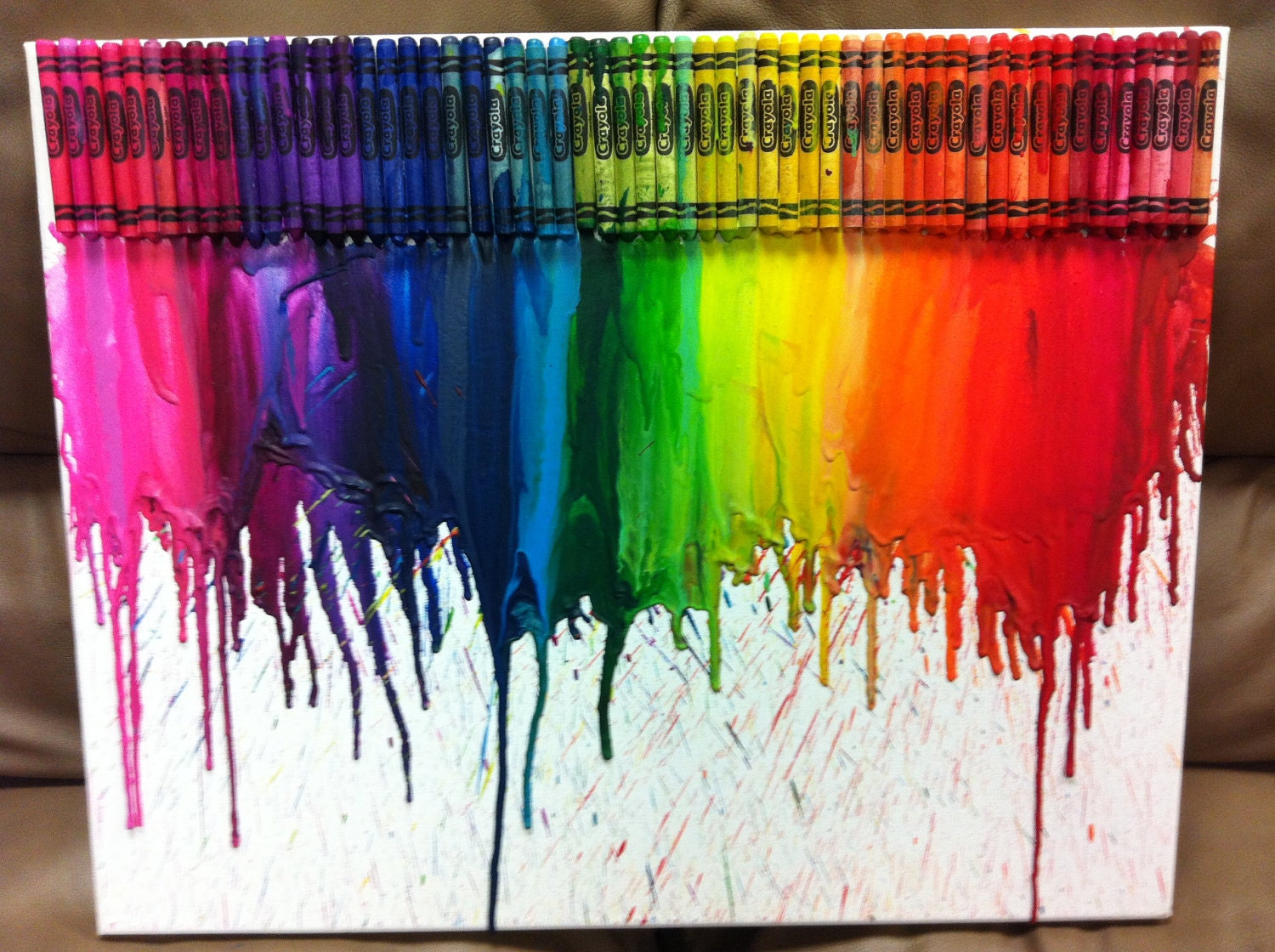 Crayon Drip Art 7