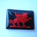 Vintage Glass Intaglio of Griffin/ Winged Lion