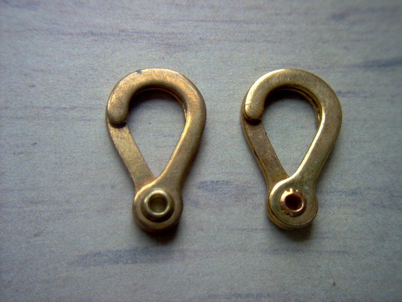 Large Vintage Gold Tone Sister Hook Clasp by artisticjewelysupply