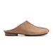 Open back camel flats.
