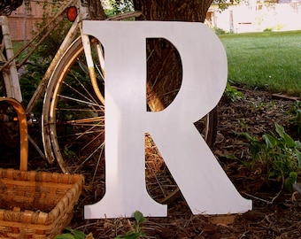 Wedding Guest Book Alternative 2 feet tall Wood Letter Initial Choose ABCDEFGHIJKLMNOPQRSTUVWXYZ