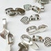 Antiqued Silver Finish Heart Glue On Bail (10)