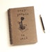 Sexy People to Call Old Fashioned Telephone hand stamped spiral notebook journal LAST ONE