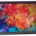 ORIGINAL Bright Multi Colored Rainbow Modern Contemporary Art Abstract Acrylic Painting Red Blue Purples