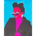 SALE - Original Lena Dunham HBO Girls Funny Pop Art Spray Paint Stencil Graffitti Framed Painting