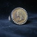 BLACK FRIDAY Sale Queen Victoria Vintage Gold Plated Coin Ring Big Statement Ring