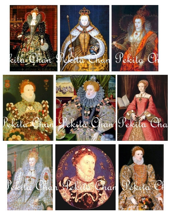 Elizabeth I of England Digital Collage by ScarlettVPhotography