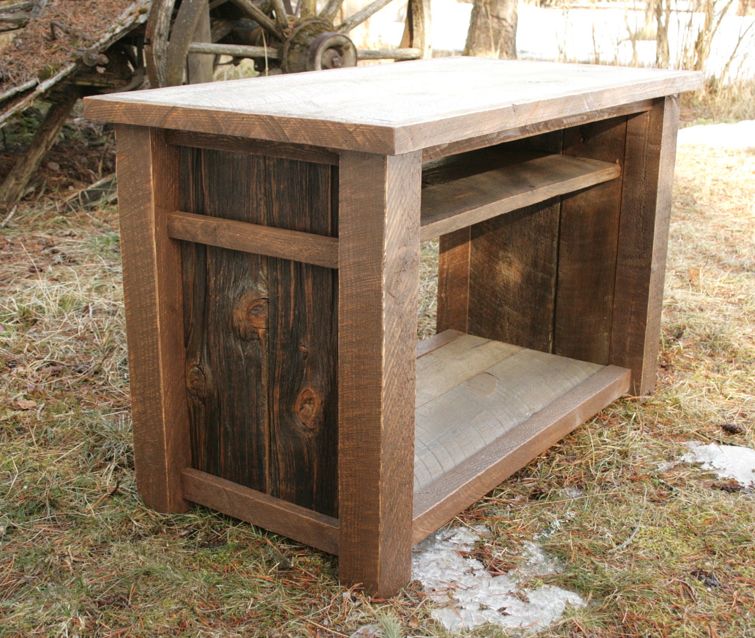 Rustic Reclaimed TV Media Entertainment Stand by 