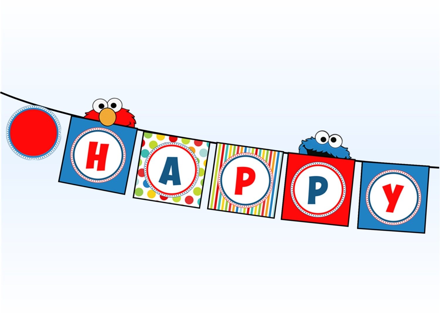 Sesame Street Happy Birthday Banner Elmo Happy Birthday