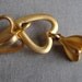 Vintage 3 Heart Gold Tone Pendant, STUNNING.